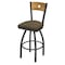 Holland Bar Stool Co 30" Swivel Counter Stool, Bronze Finish, Med Back, Graph Cork Seat 83030PWMedMplB017 - alternate 1